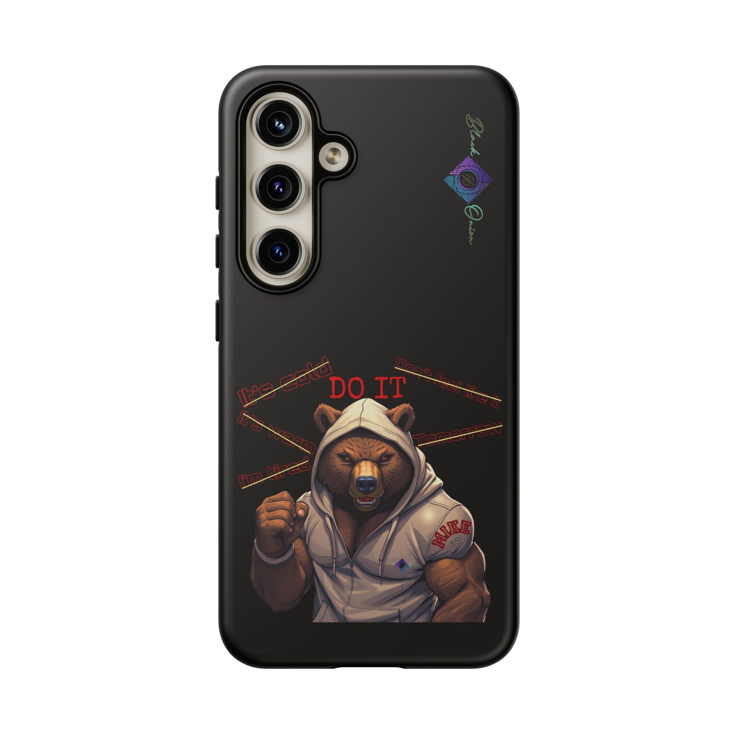 BlackOnion Brand New Phone Case - with Motivational Workout Motif’Do it ‘💪🔥🫵