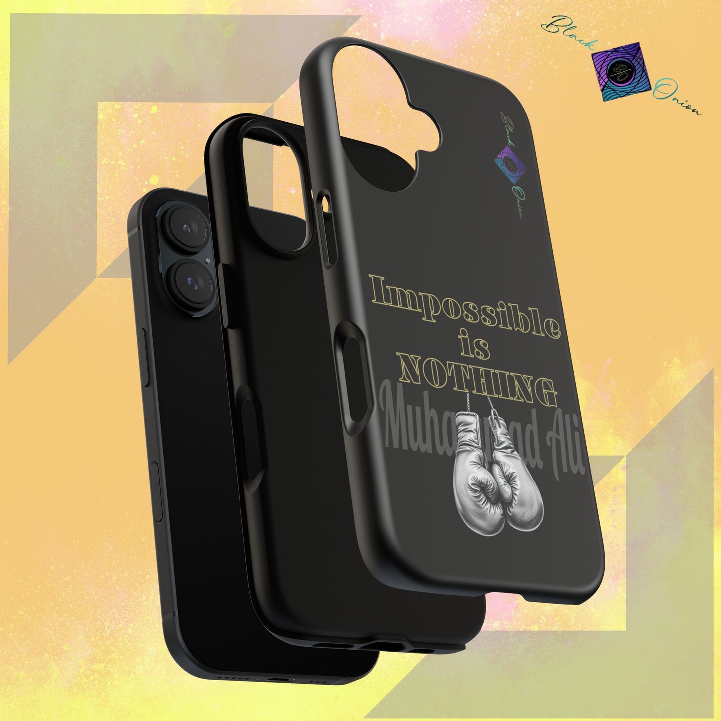 BlackOnion Brand New Phone Case - with Motivational Workout Motif ’Impossible ‘💪🔥🫵