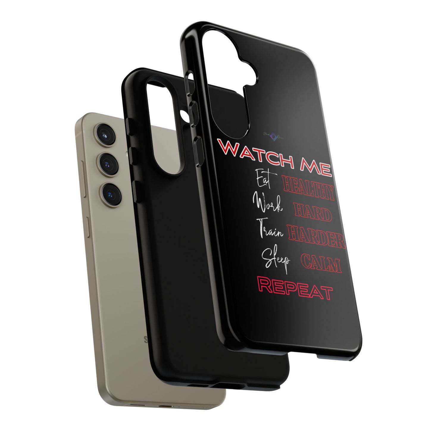 BlackOnion Phone Case -with Motivational Motif 'Watch Me' 💪🔥🫵