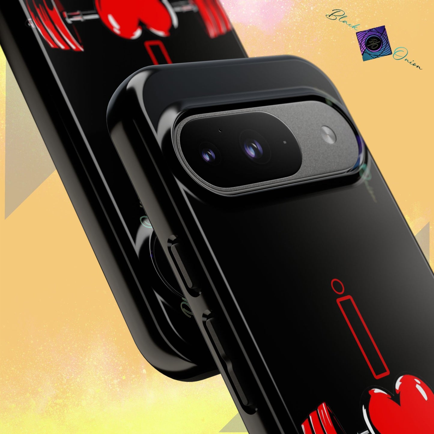 BlackOnion Brand New Phone Case - with Motivational Workout Motif’I Love Gym ‘💪🔥🫵