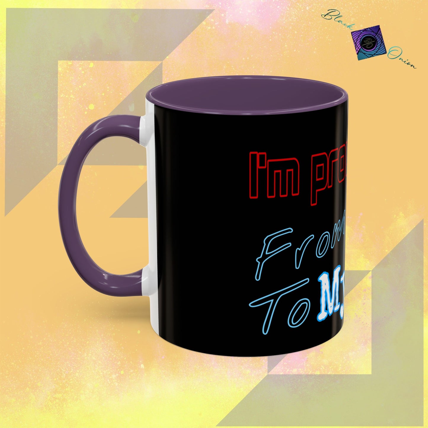 BlackOnion Coffee Mug 2 with Workout Motif ‘ I’m proud of you’🫵🔥💪