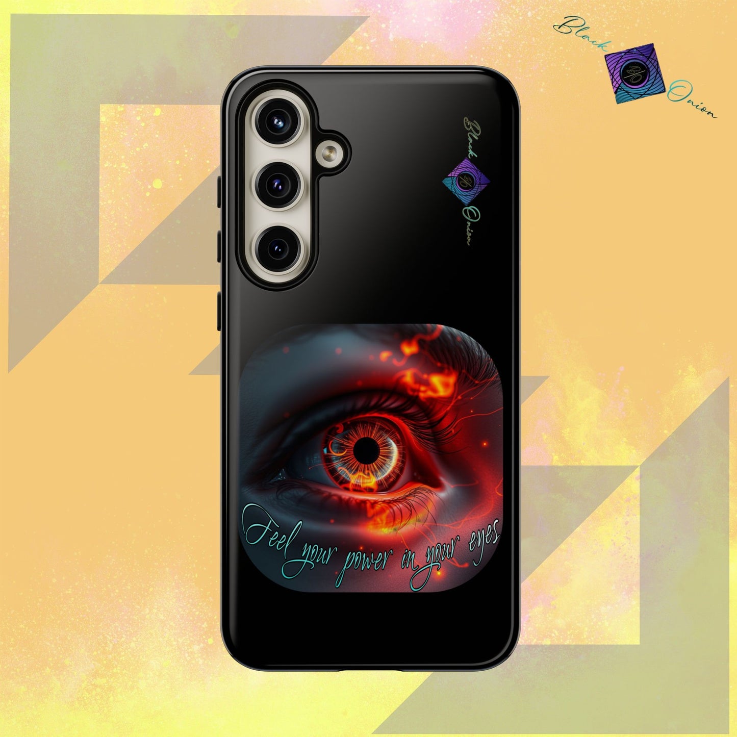 BlackOnion Brand New Phone Case - with Motivational Workout Motif ’Feel your power ‘💪🔥🫵