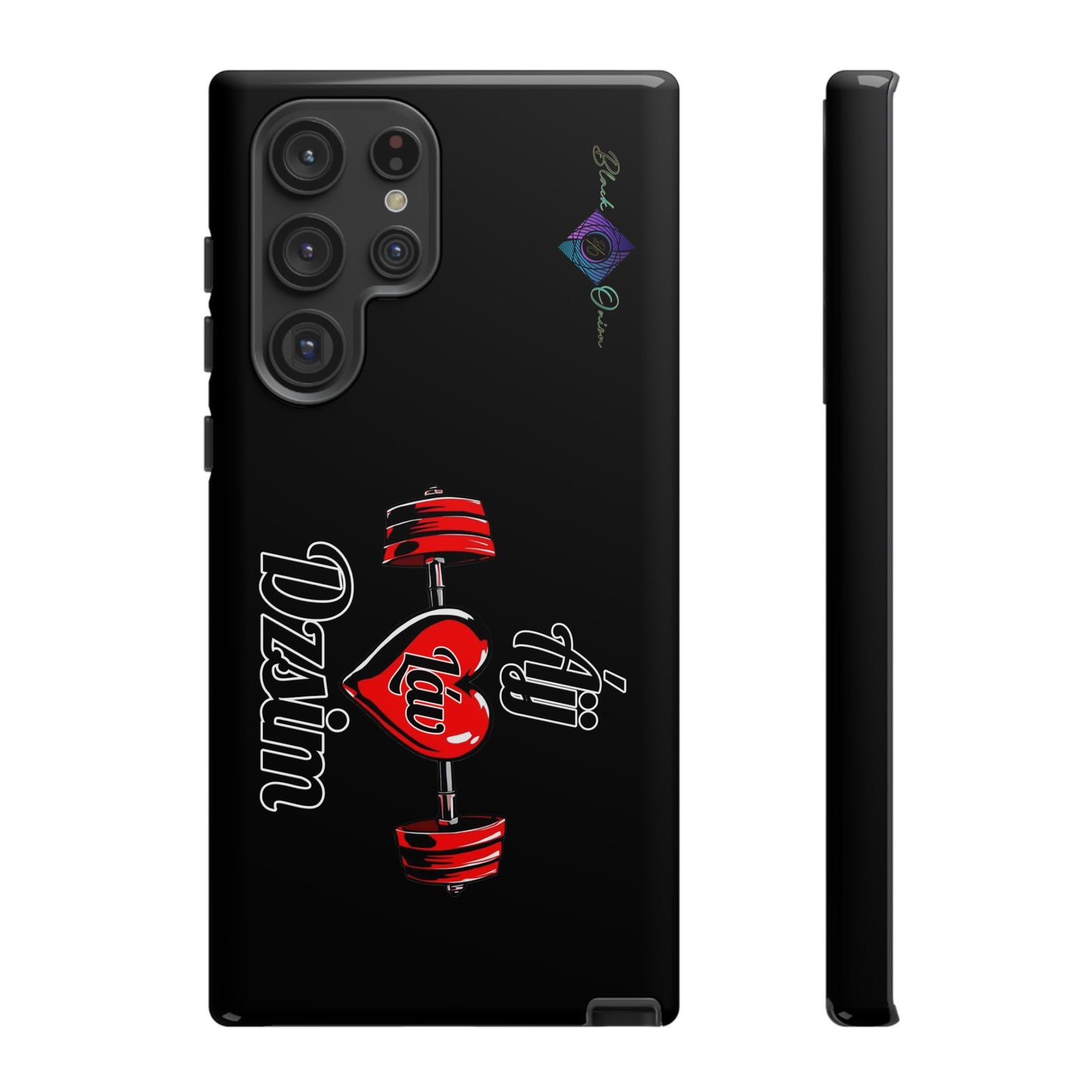BlackOnion Brand New Phone Case - with Motivational Workout Motif’Ájj Láv Dzsim ‘💪🔥🫵