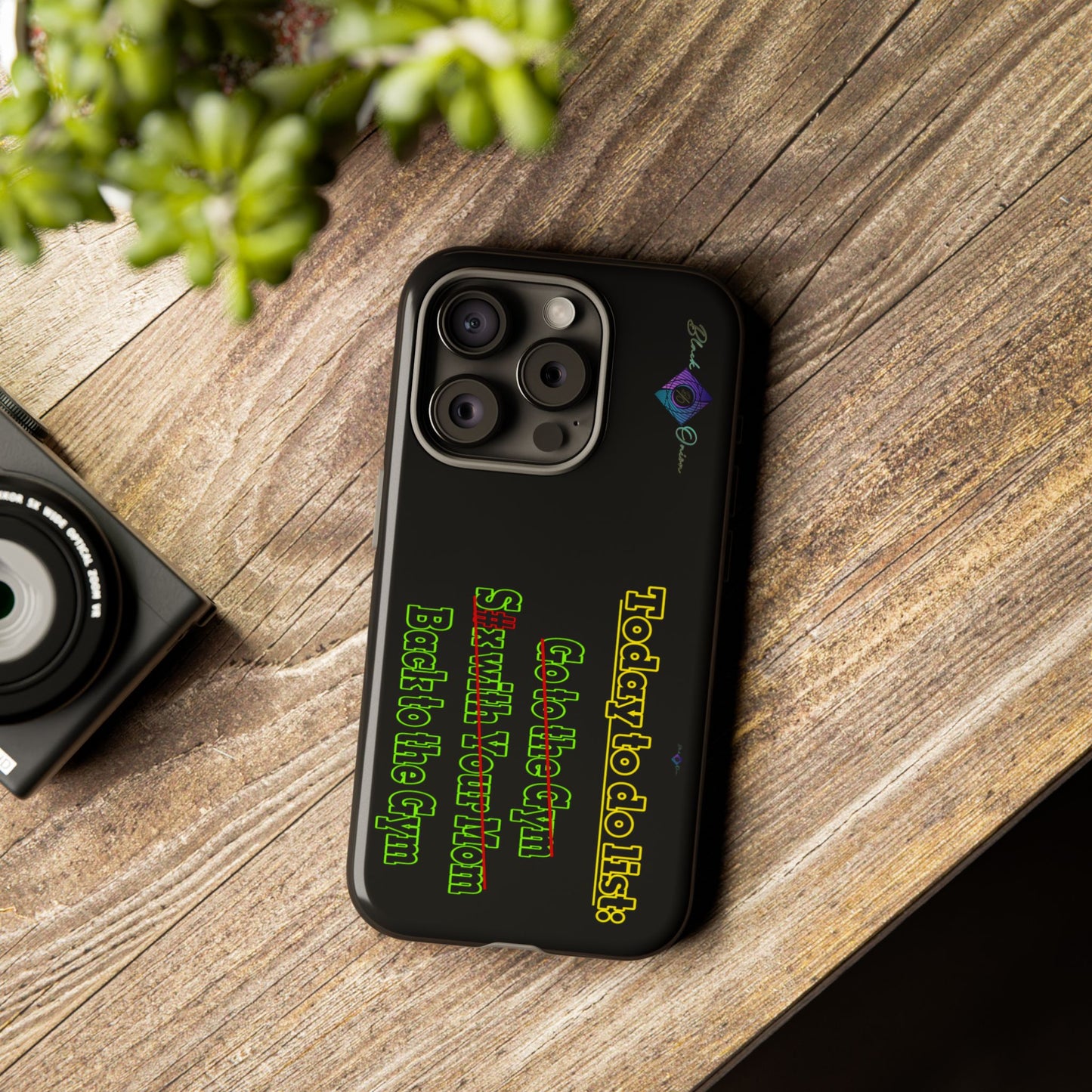 BlackOnion Brand New Phone Case - with Motivational Workout Motif’Today To Do List V2 ‘💪🔥🫵