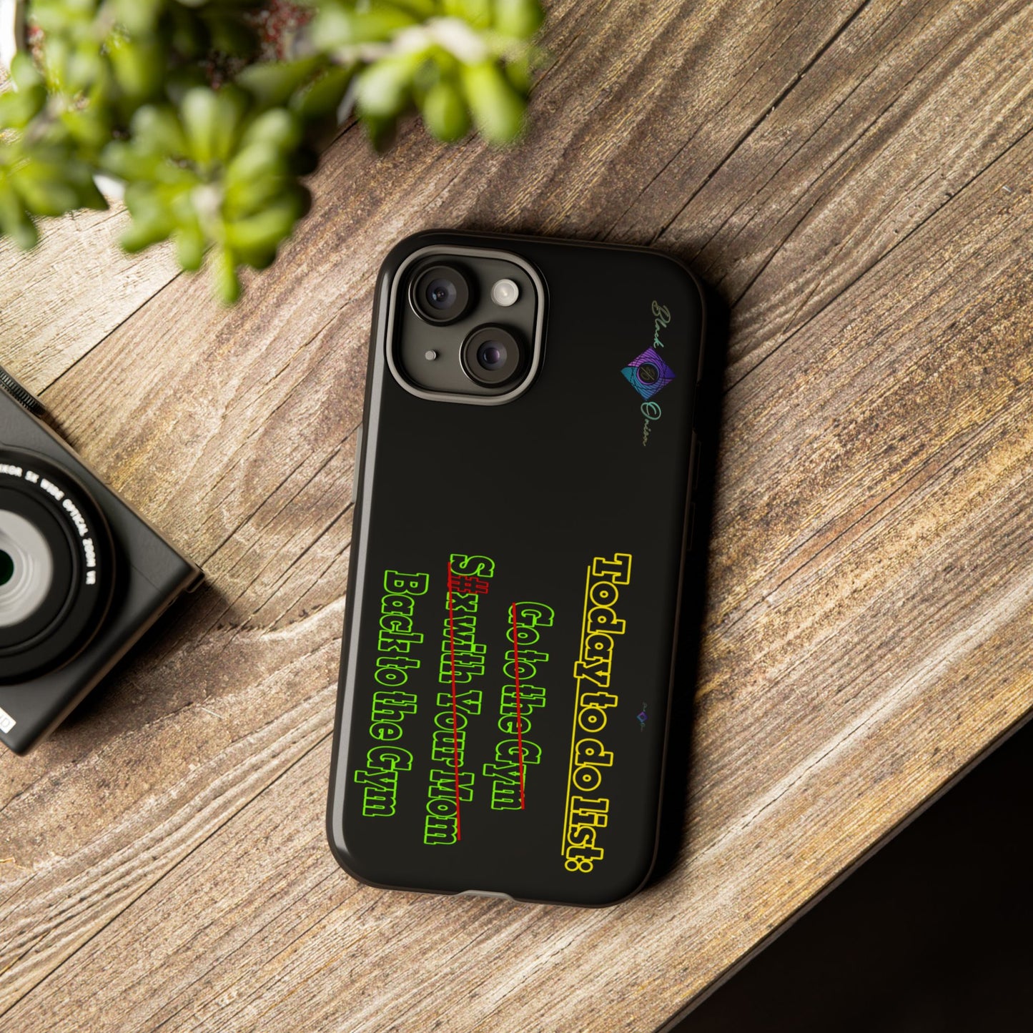 BlackOnion Brand New Phone Case - with Motivational Workout Motif’Today To Do List V2 ‘💪🔥🫵