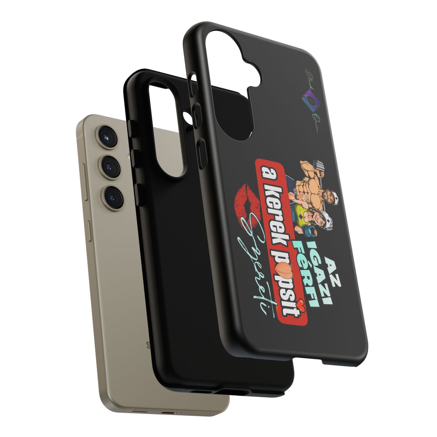 BlackOnion Brand New Phone Case - with Motivational Workout Motif ‘Az igazi férfi ‘💪🔥🫵