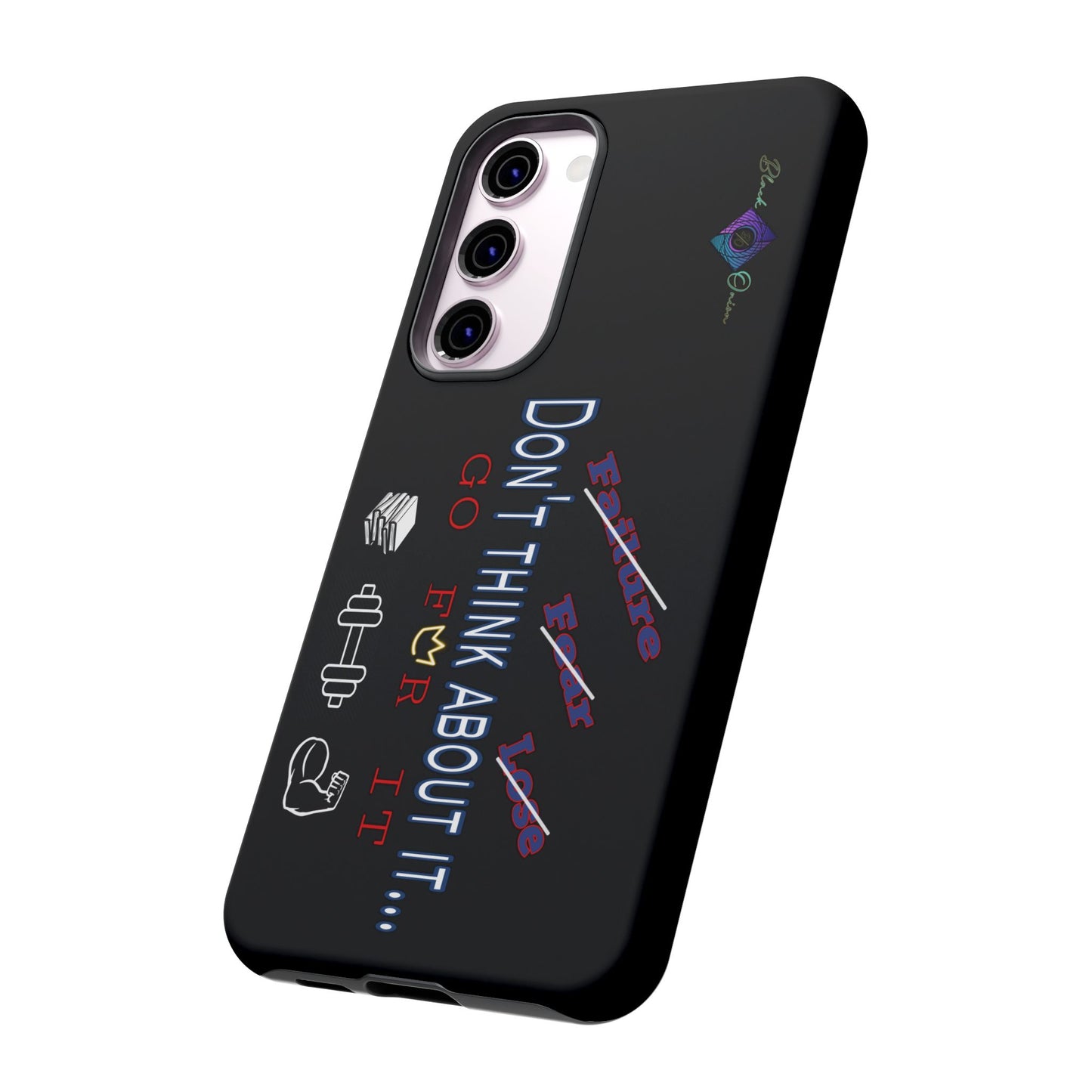 BlackOnion Brand New Phone Case - with Motivational Workout Motif’Don’t think ‘💪🔥🫵