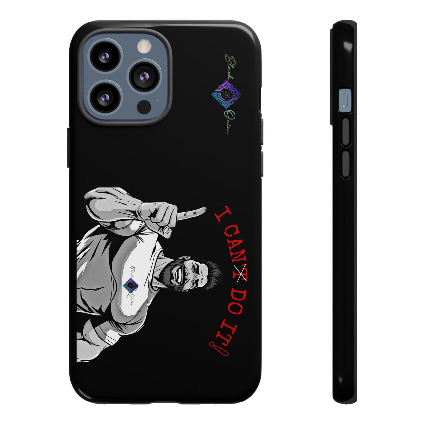 BlackOnion Brand New Phone Case - with Motivational Workout Motif’I Can Do It ‘💪🔥🫵