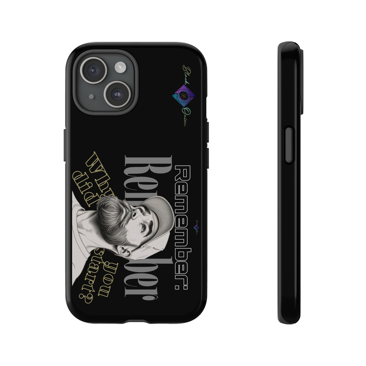 BlackOnion Brand New Phone Case - with Motivational Workout Motif’Remember ‘💪🔥🫵