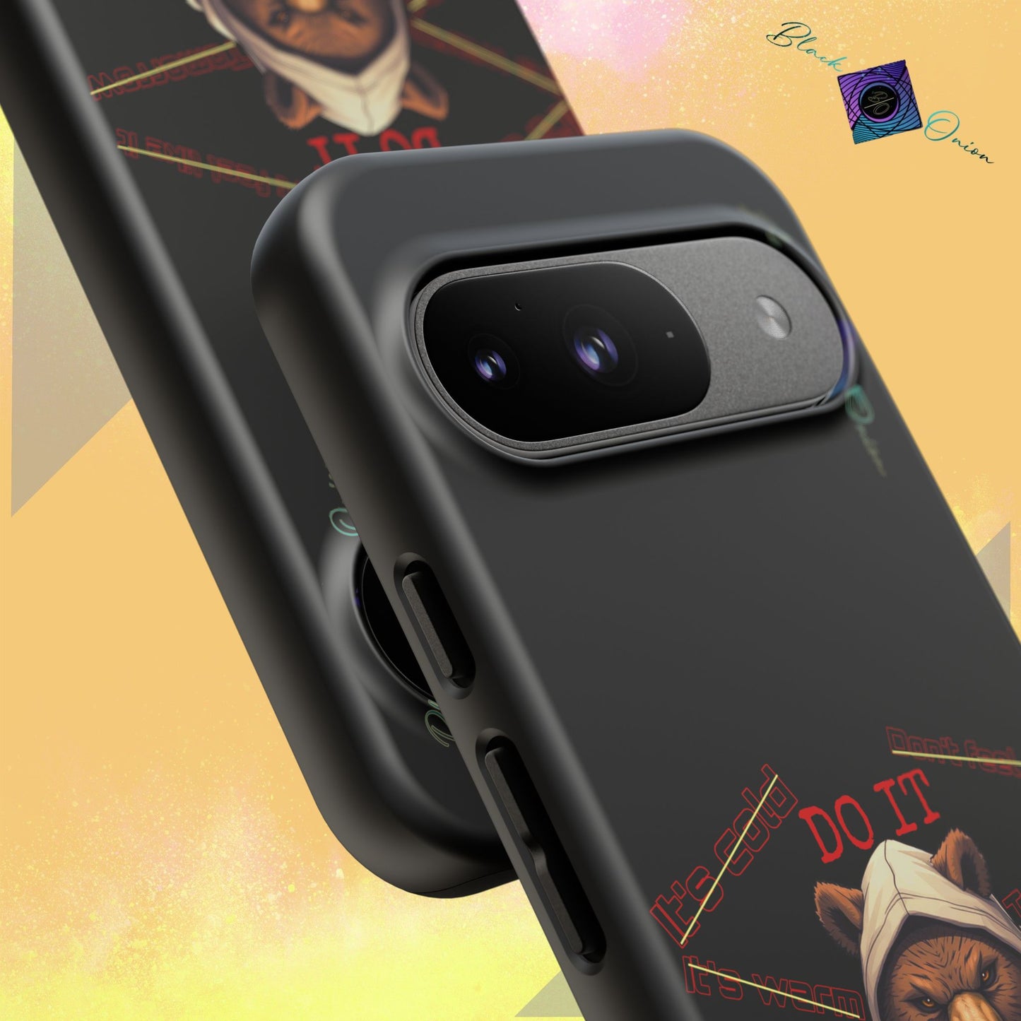 BlackOnion Brand New Phone Case - with Motivational Workout Motif’Do it ‘💪🔥🫵