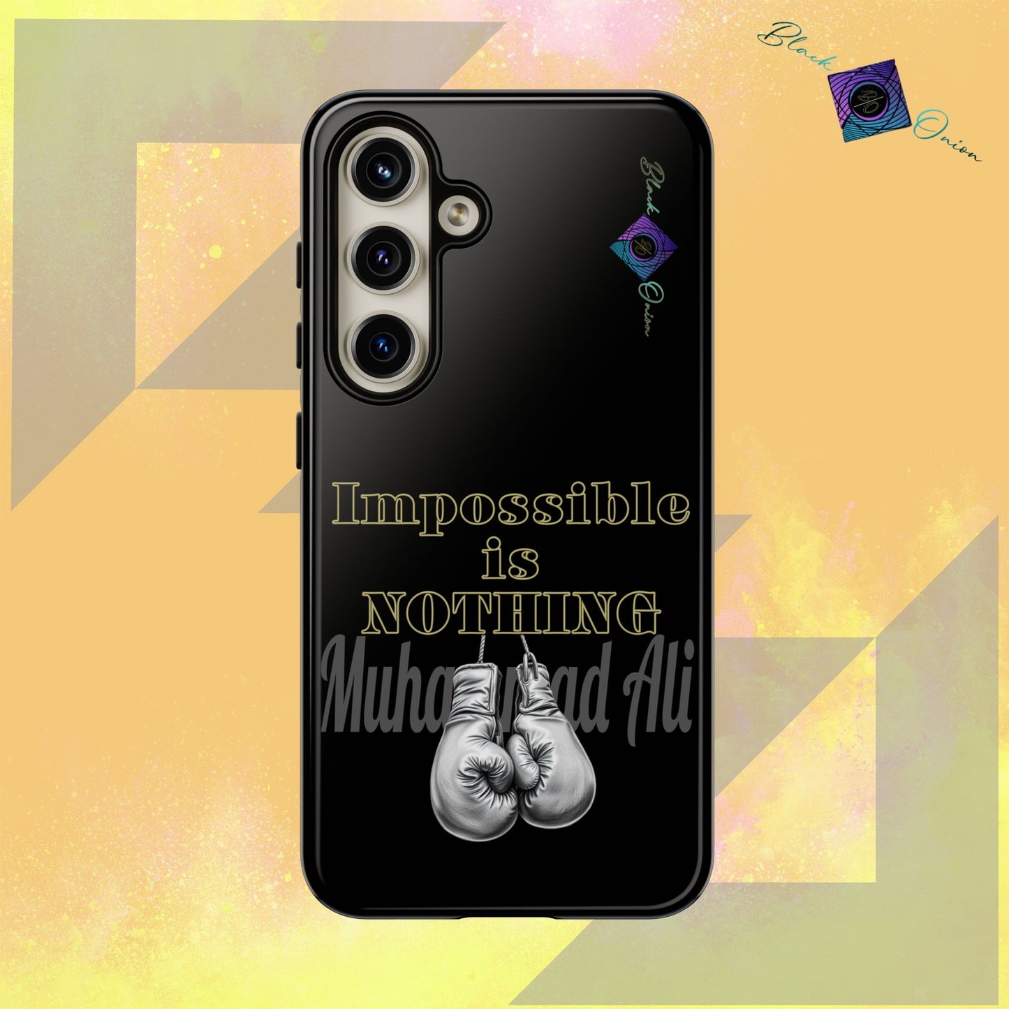 BlackOnion Brand New Phone Case - with Motivational Workout Motif ’Impossible ‘💪🔥🫵
