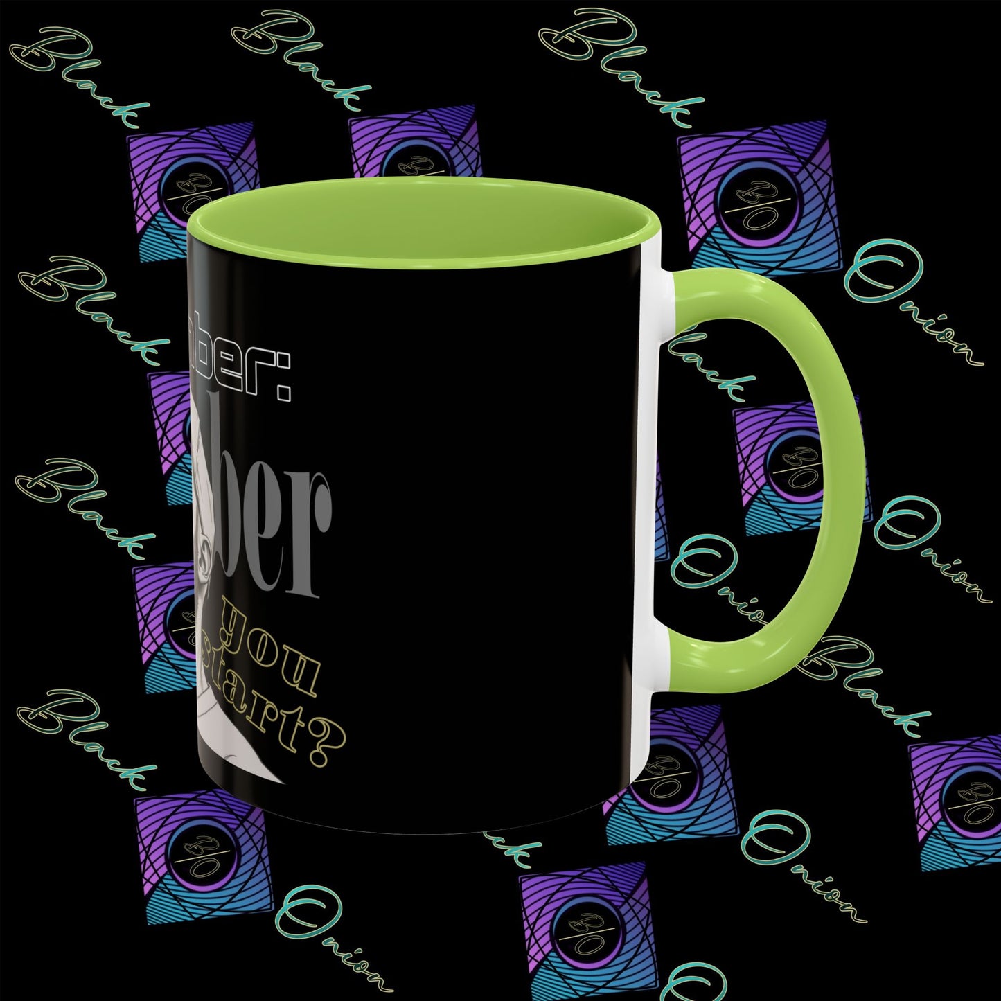 BlackOnion Coffee Mug 2 with Workout Motif ‘Remember V2’🫵🔥💪