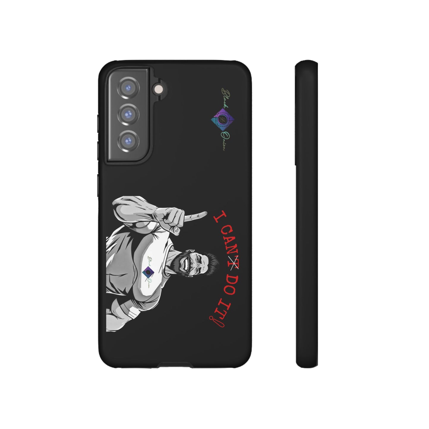 BlackOnion Brand New Phone Case - with Motivational Workout Motif’I Can Do It ‘💪🔥🫵