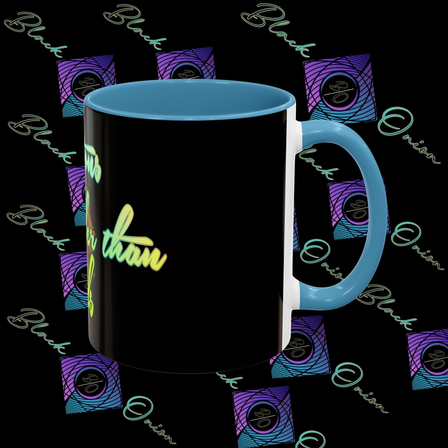 BlackOnion Coffee Mug - 11oz with Workout Motif ‘Actions speak lauder than words’🔥💪🫵