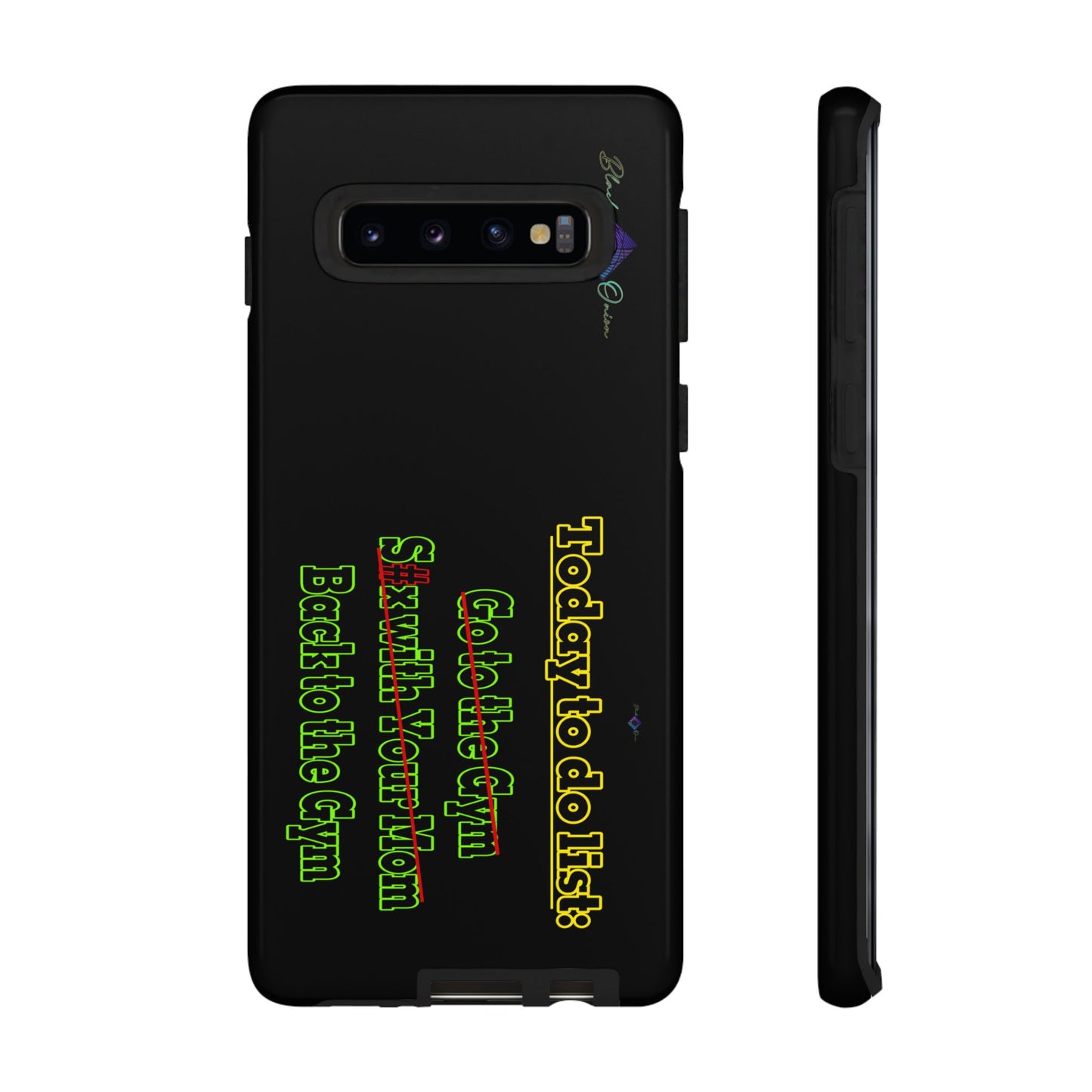 BlackOnion Brand New Phone Case - with Motivational Workout Motif’Today To Do List V2 ‘💪🔥🫵