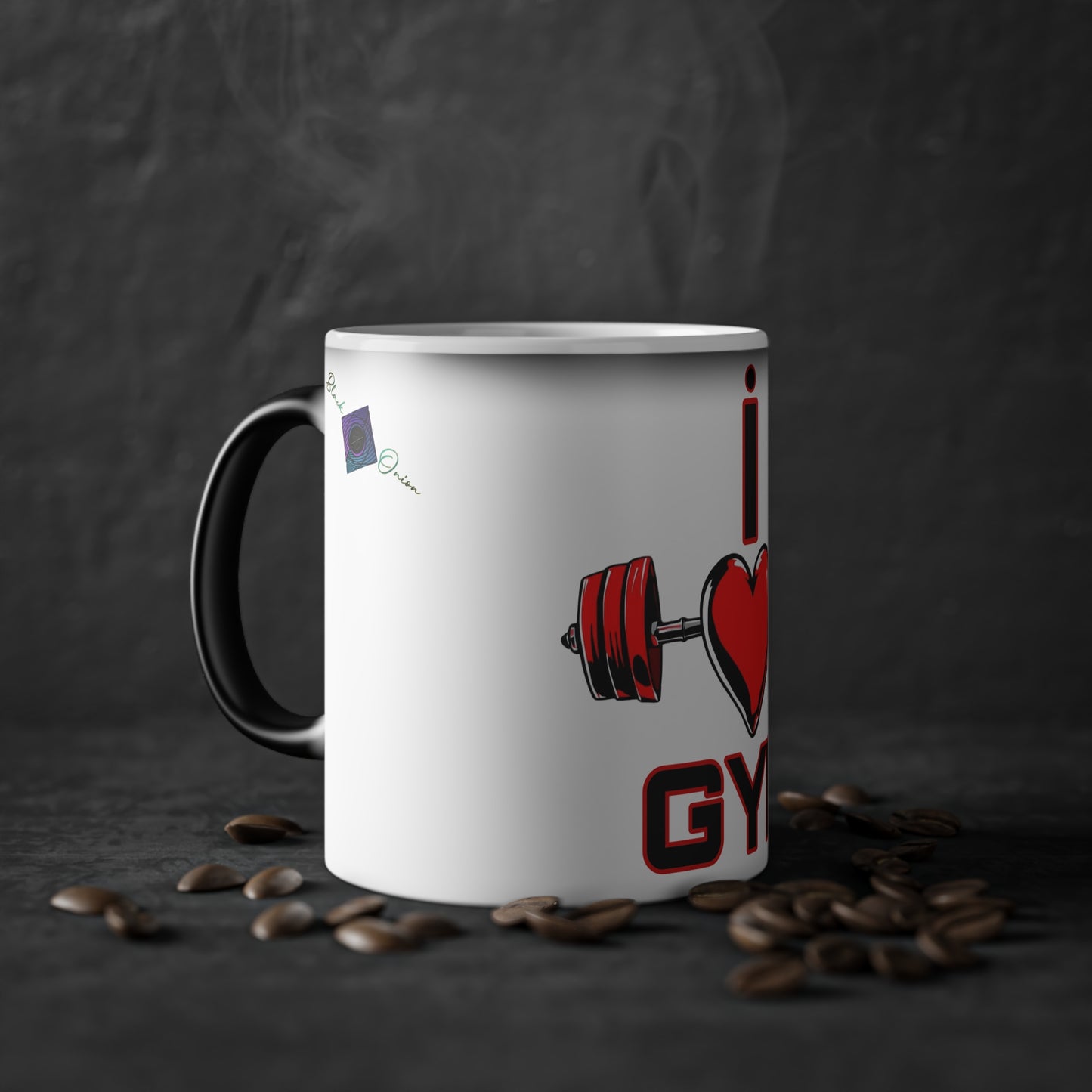 BlackOnion Color Changing Mug with Workout Motif ‘I Love Gym’ 💪🔥🫵