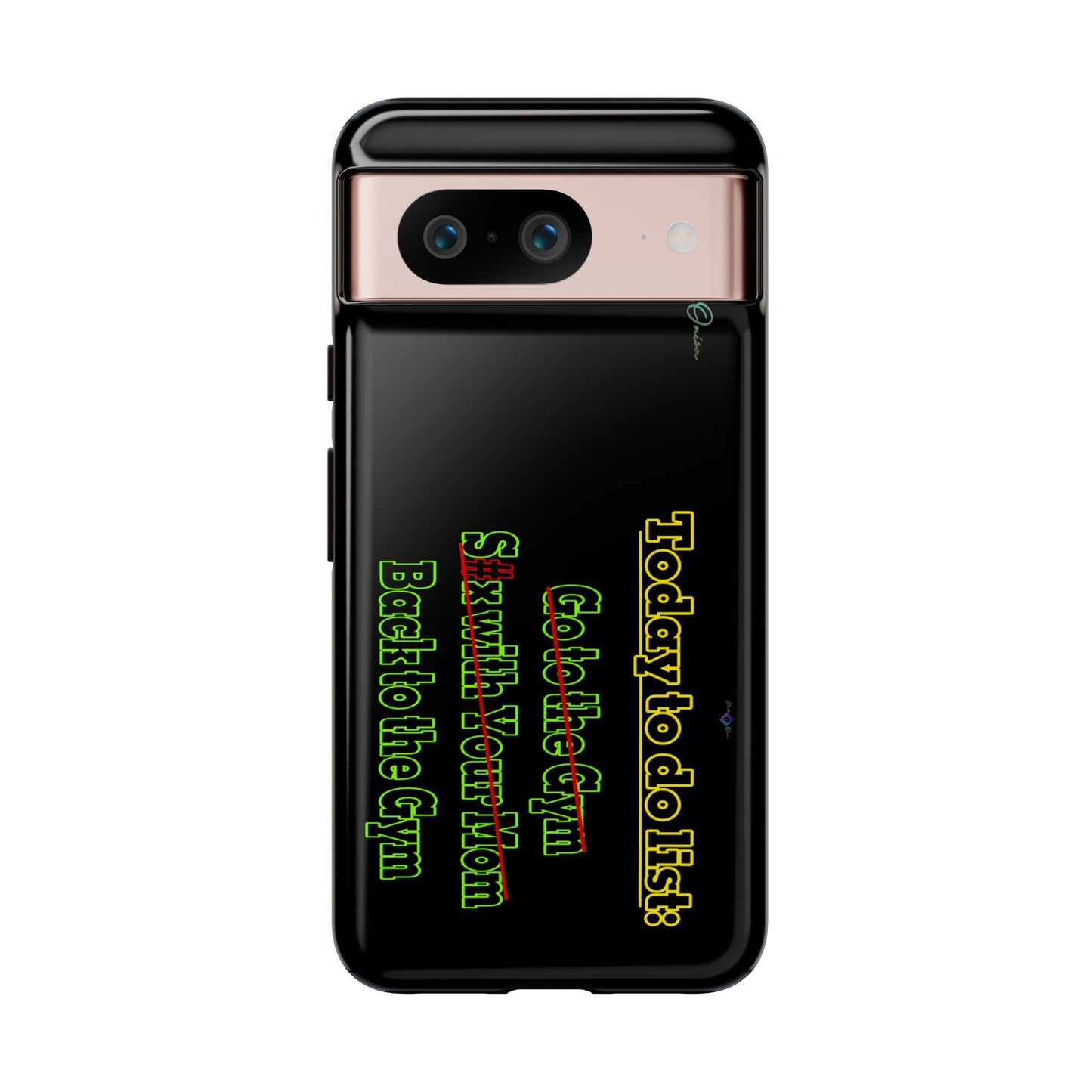 BlackOnion Brand New Phone Case - with Motivational Workout Motif’Today To Do List V2 ‘💪🔥🫵