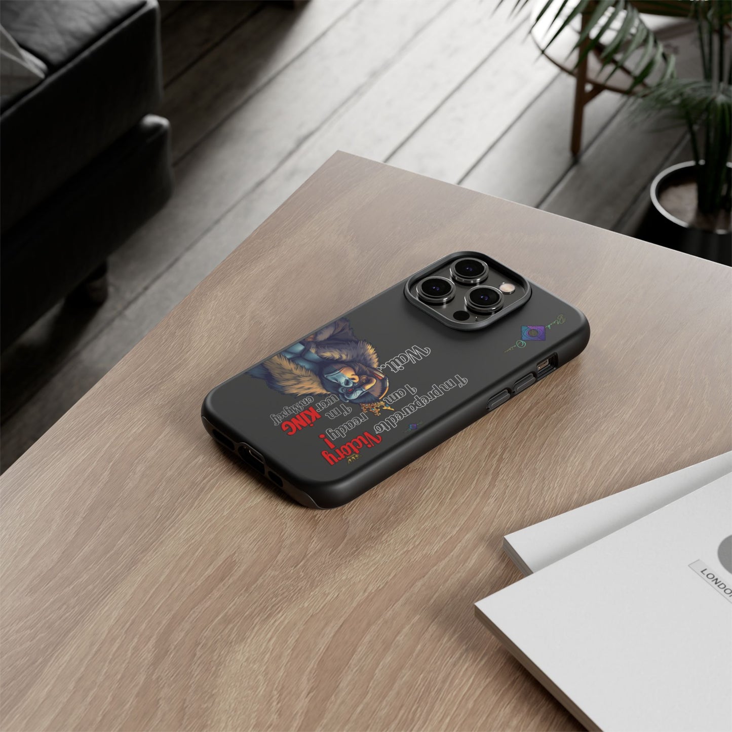 BlackOnion Brand New Phone Case - with Motivational Workout Motif’Victory 👑‘💪🔥🫵