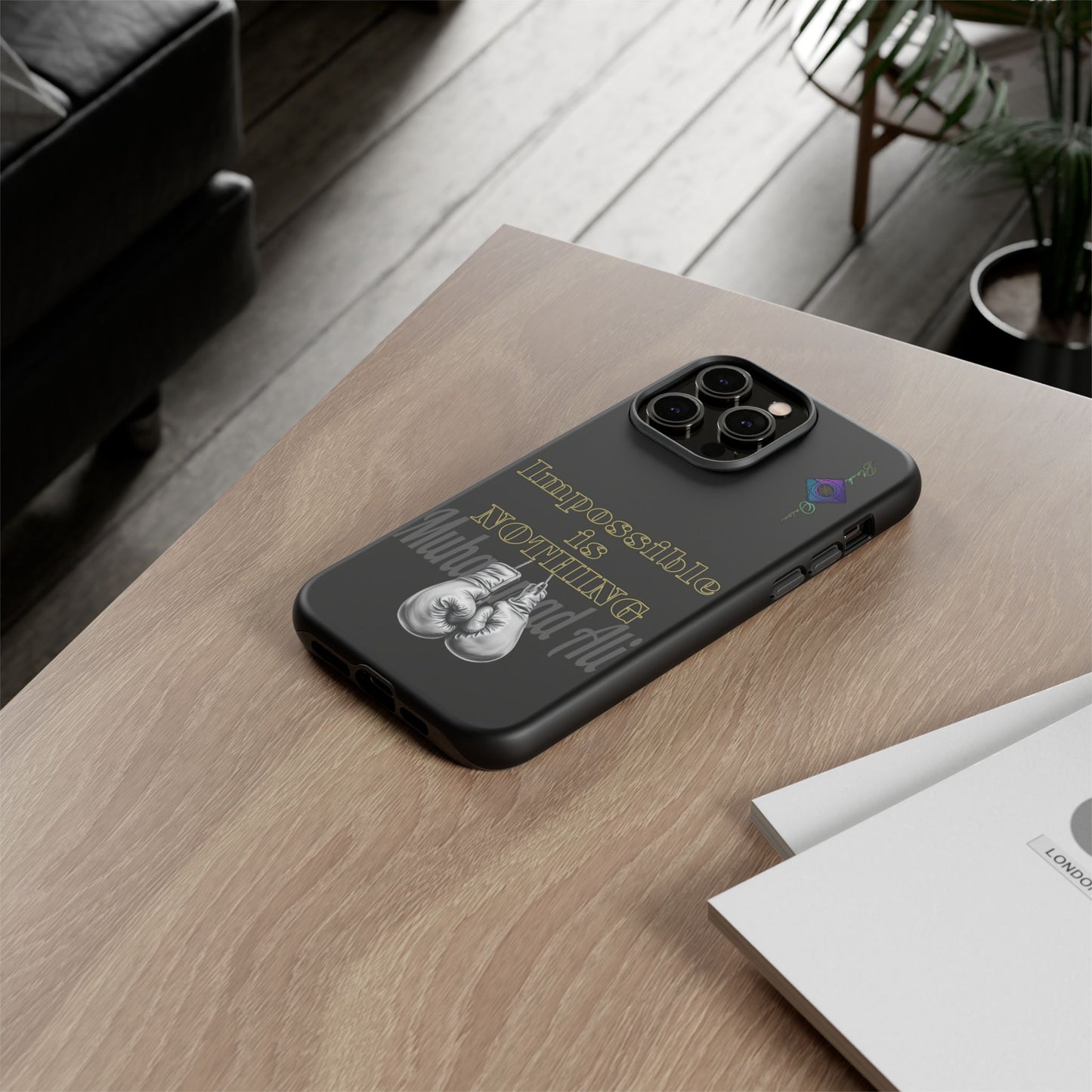 BlackOnion Brand New Phone Case - with Motivational Workout Motif ’Impossible ‘💪🔥🫵