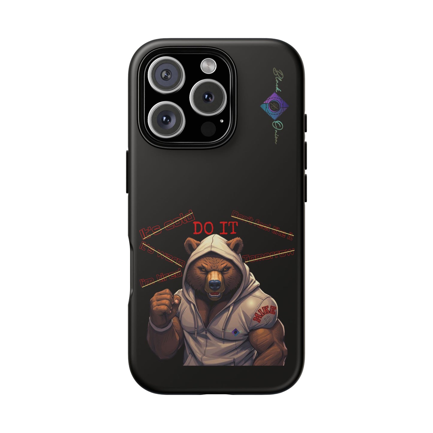 BlackOnion Brand New Phone Case - with Motivational Workout Motif’Do it ‘💪🔥🫵