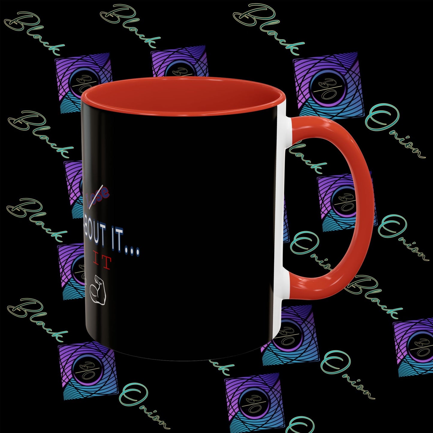 BlackOnion Coffee Mug Serial 2 with Workout Motif ‘Don’t think ‘🫵🔥💪