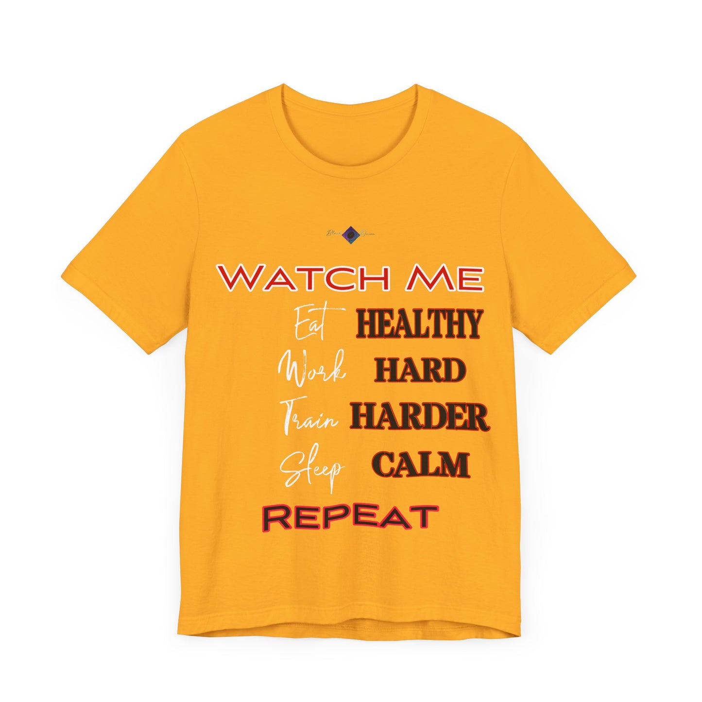 BlackOnion "Watch Me" T-Shirt with Workout Motif V3 ๐ช๐ฅ