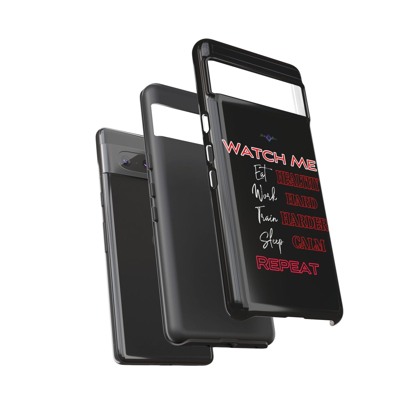 BlackOnion Phone Case -with Motivational Motif 'Watch Me' 💪🔥🫵