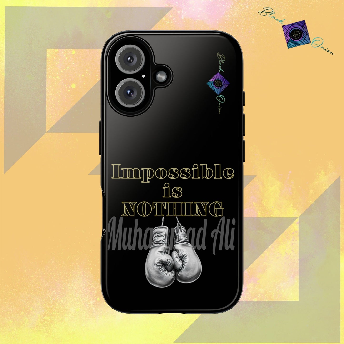 BlackOnion Brand New Phone Case - with Motivational Workout Motif ’Impossible ‘💪🔥🫵