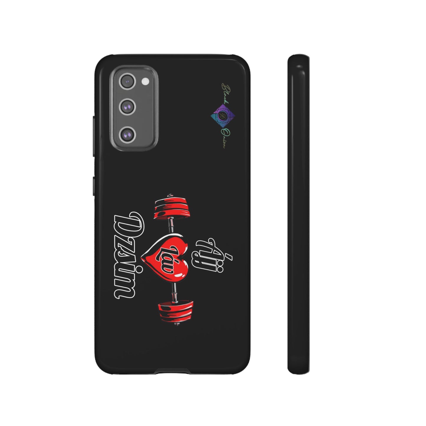 BlackOnion Brand New Phone Case - with Motivational Workout Motif’Ájj Láv Dzsim ‘💪🔥🫵
