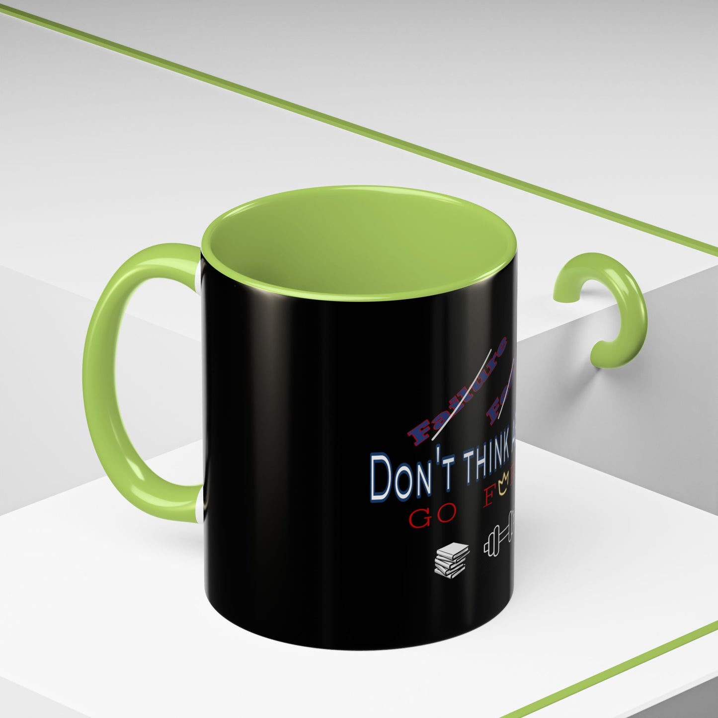 BlackOnion Coffee Mug Serial 2 with Workout Motif ‘Don’t think ‘🫵🔥💪