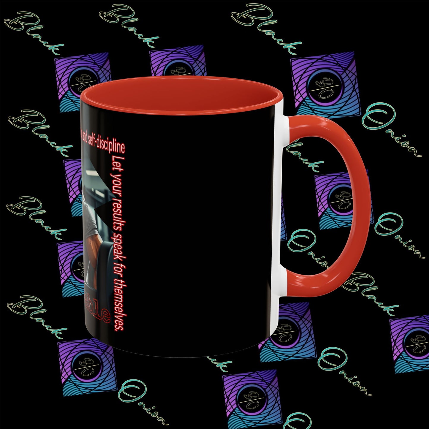 BlackOnion Coffee Mug Serial 2 with Workout Motif ‘Unstoppable’🫵🔥💪