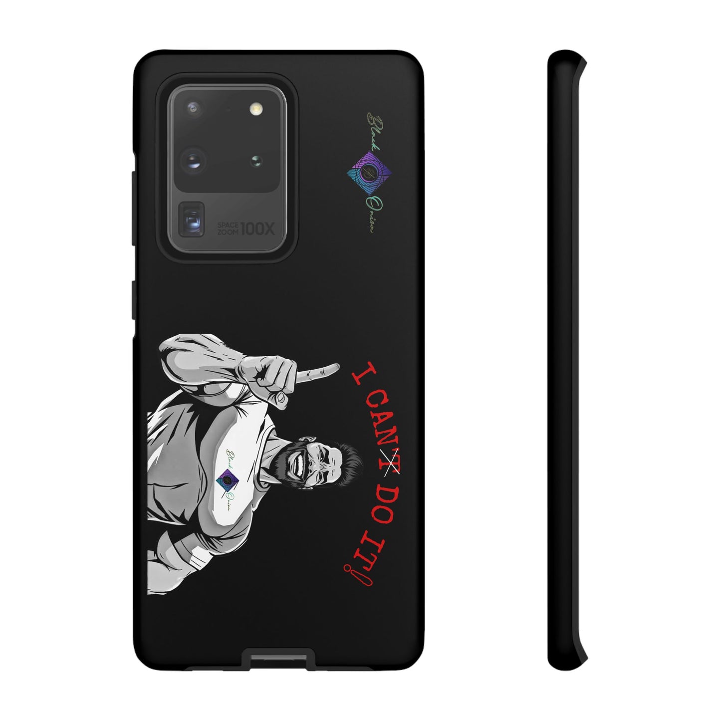 BlackOnion Brand New Phone Case - with Motivational Workout Motif’I Can Do It ‘💪🔥🫵