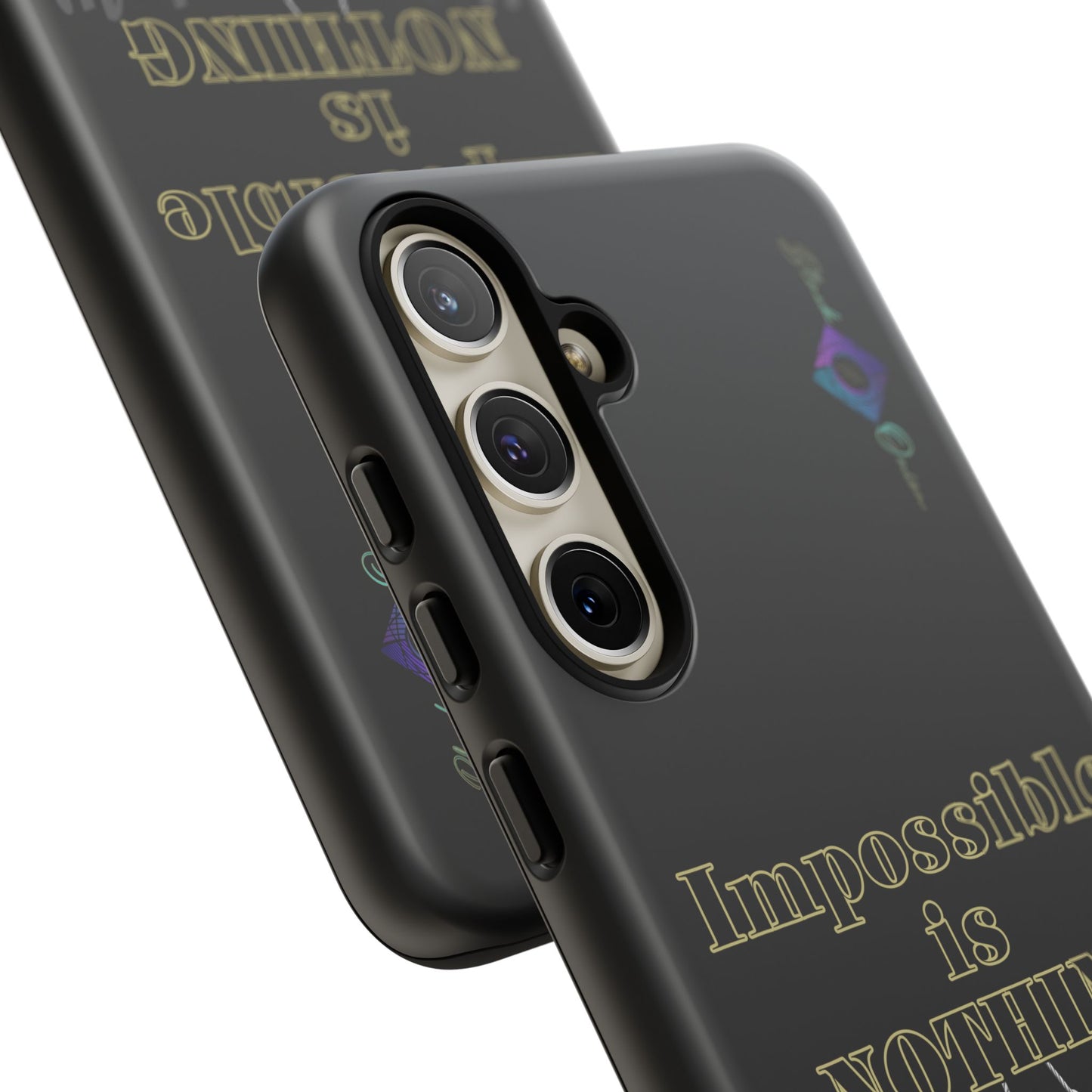 BlackOnion Brand New Phone Case - with Motivational Workout Motif ’Impossible ‘💪🔥🫵