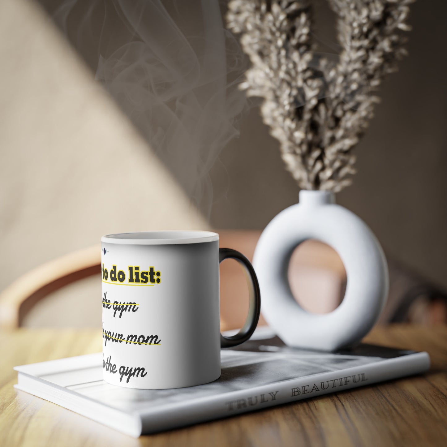 BlackOnion Color Changing Mug with Workout Motif ‘Today To Do List’ 💪🔥🫵