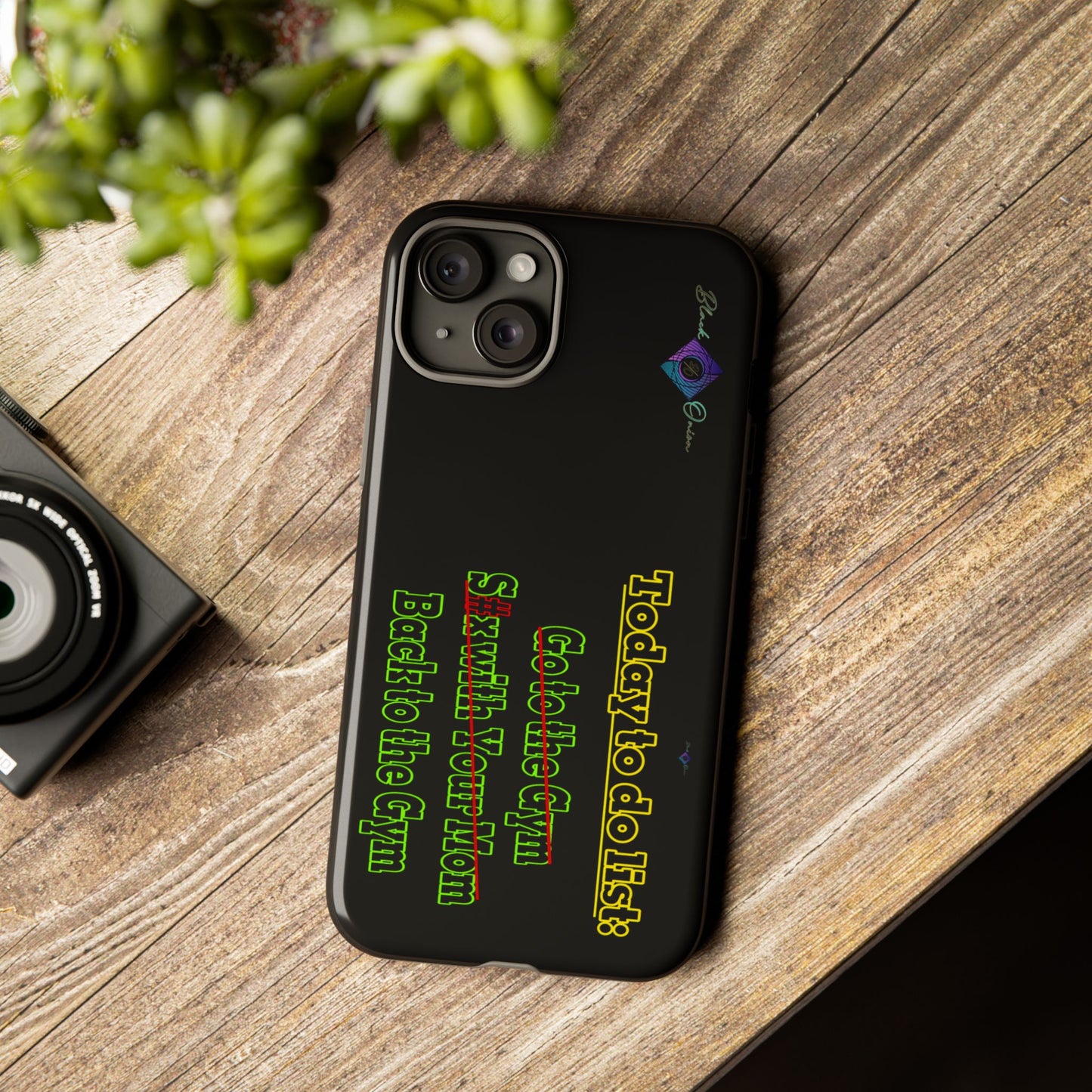 BlackOnion Brand New Phone Case - with Motivational Workout Motif’Today To Do List V2 ‘💪🔥🫵
