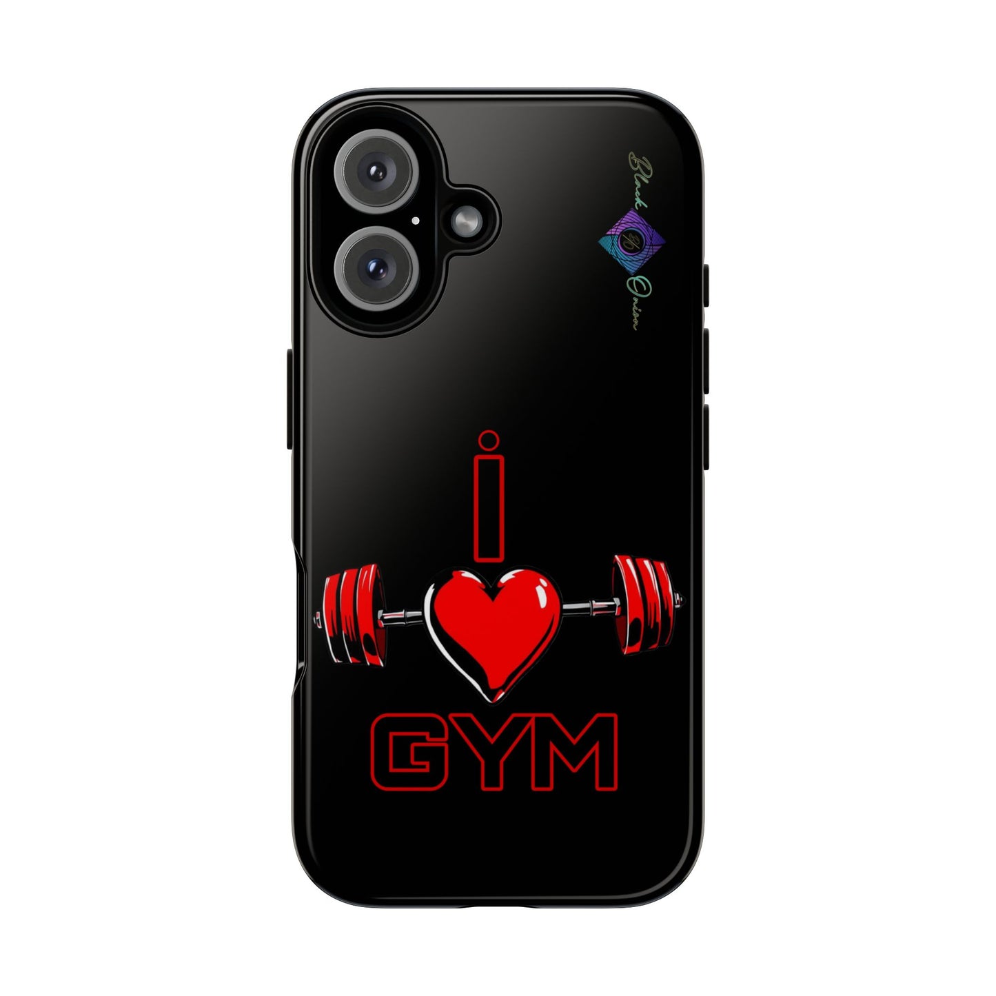 BlackOnion Brand New Phone Case - with Motivational Workout Motif’I Love Gym ‘💪🔥🫵