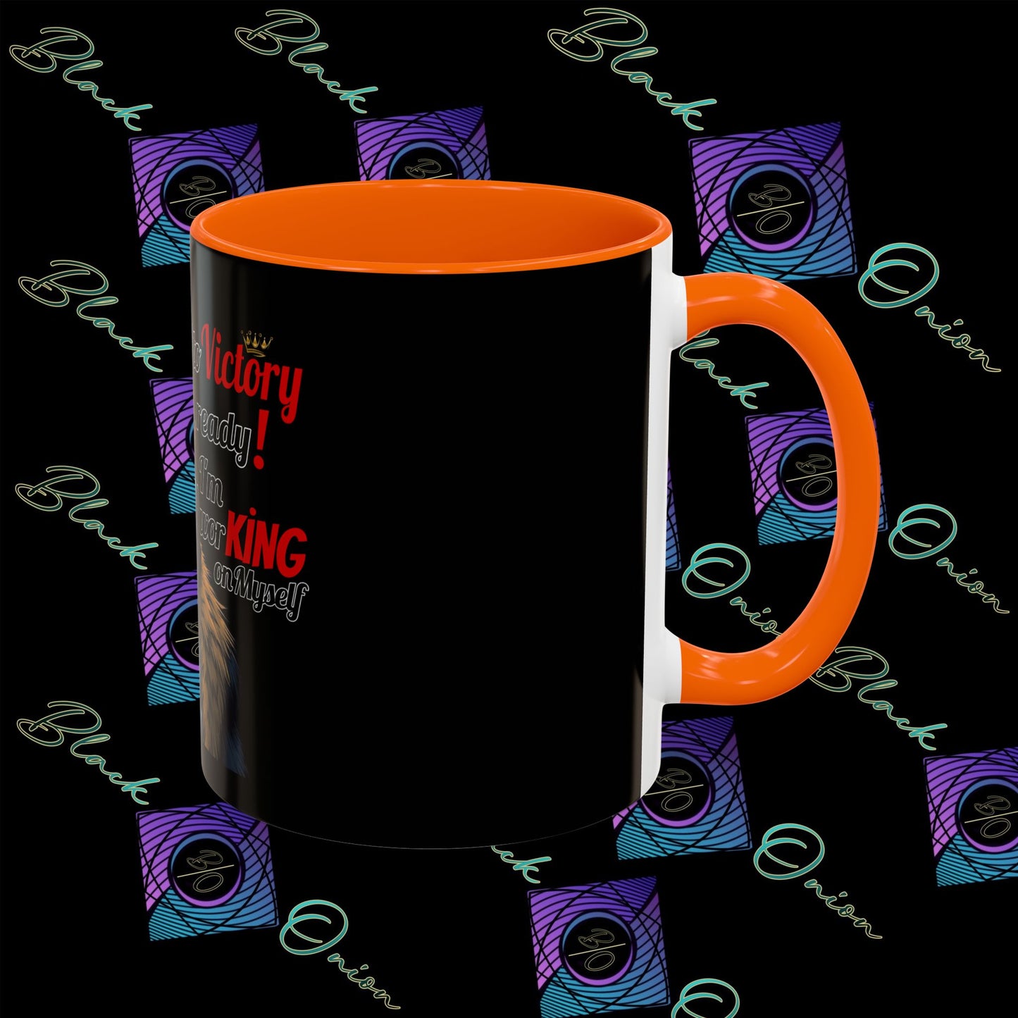 BlackOnion Coffee Mug 2 with Workout Motif ‘Victory V2’🫵🔥💪