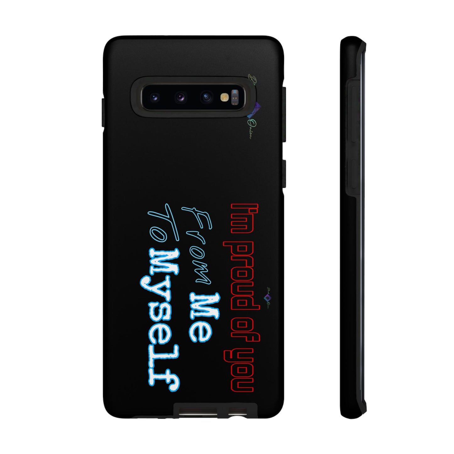 BlackOnion Brand New Phone Case - with Motivational Workout Motif’I’m proud of you ‘💪🔥🫵