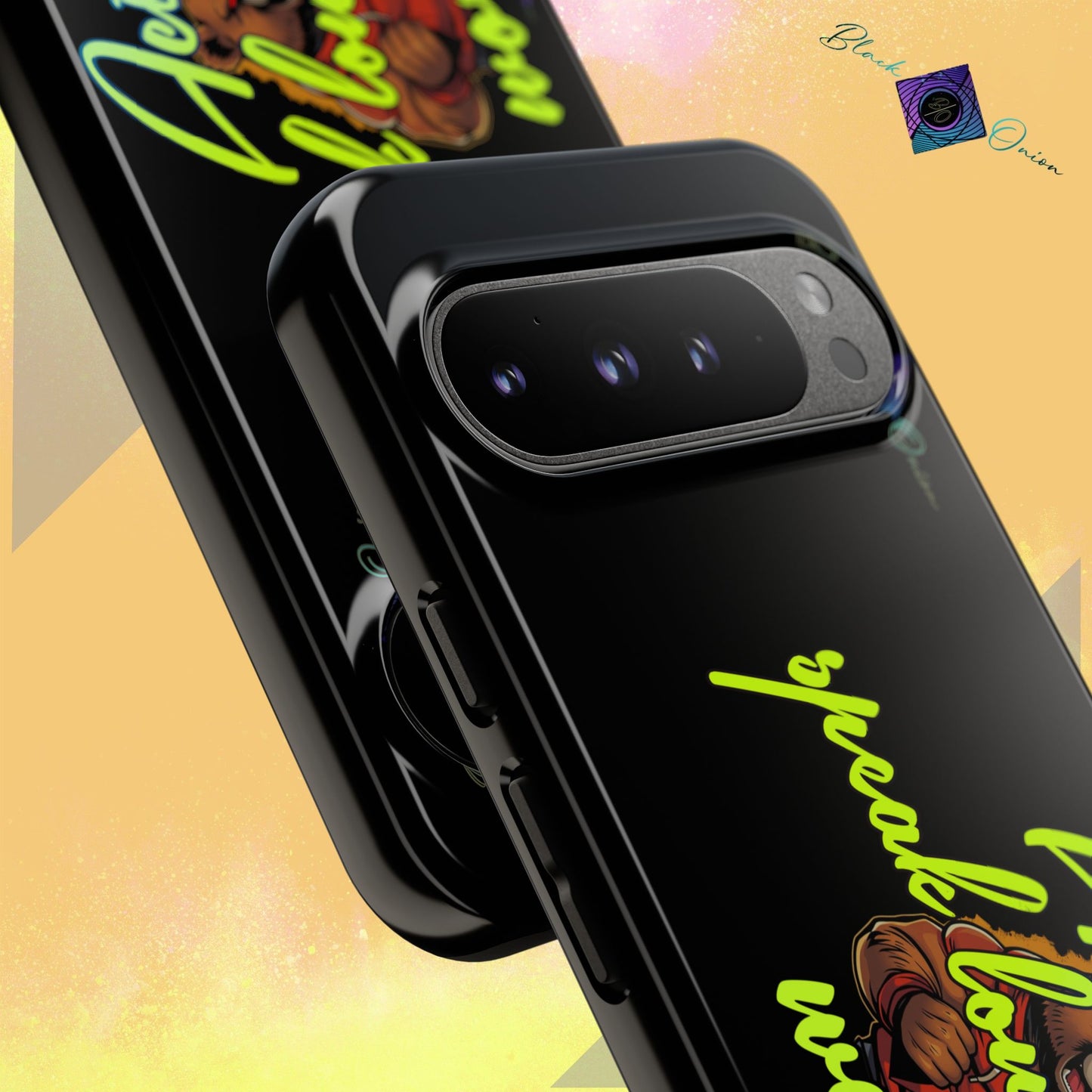BlackOnion Brand New Phone Case - with Motivational Workout Motif ‘Actions speak lauder ‘💪🔥🫵