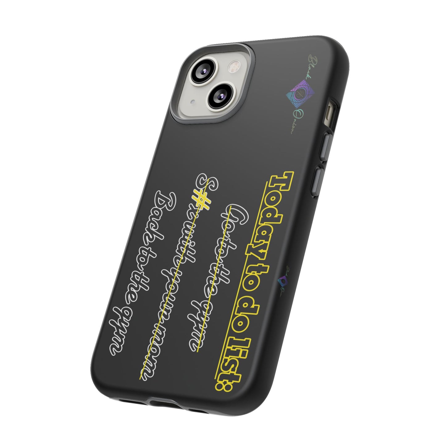 BlackOnion Brand New Phone Case - with Motivational Workout Motif’Today to do list ‘💪🔥🫵