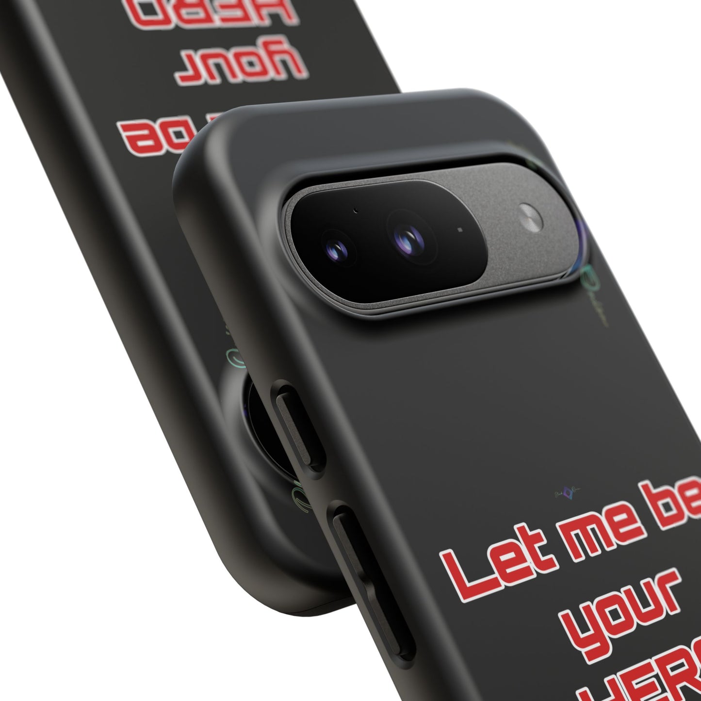 BlackOnion Brand New Phone Case - with Motivational Workout Motif’Let me be your Hero ‘💪🔥🫵
