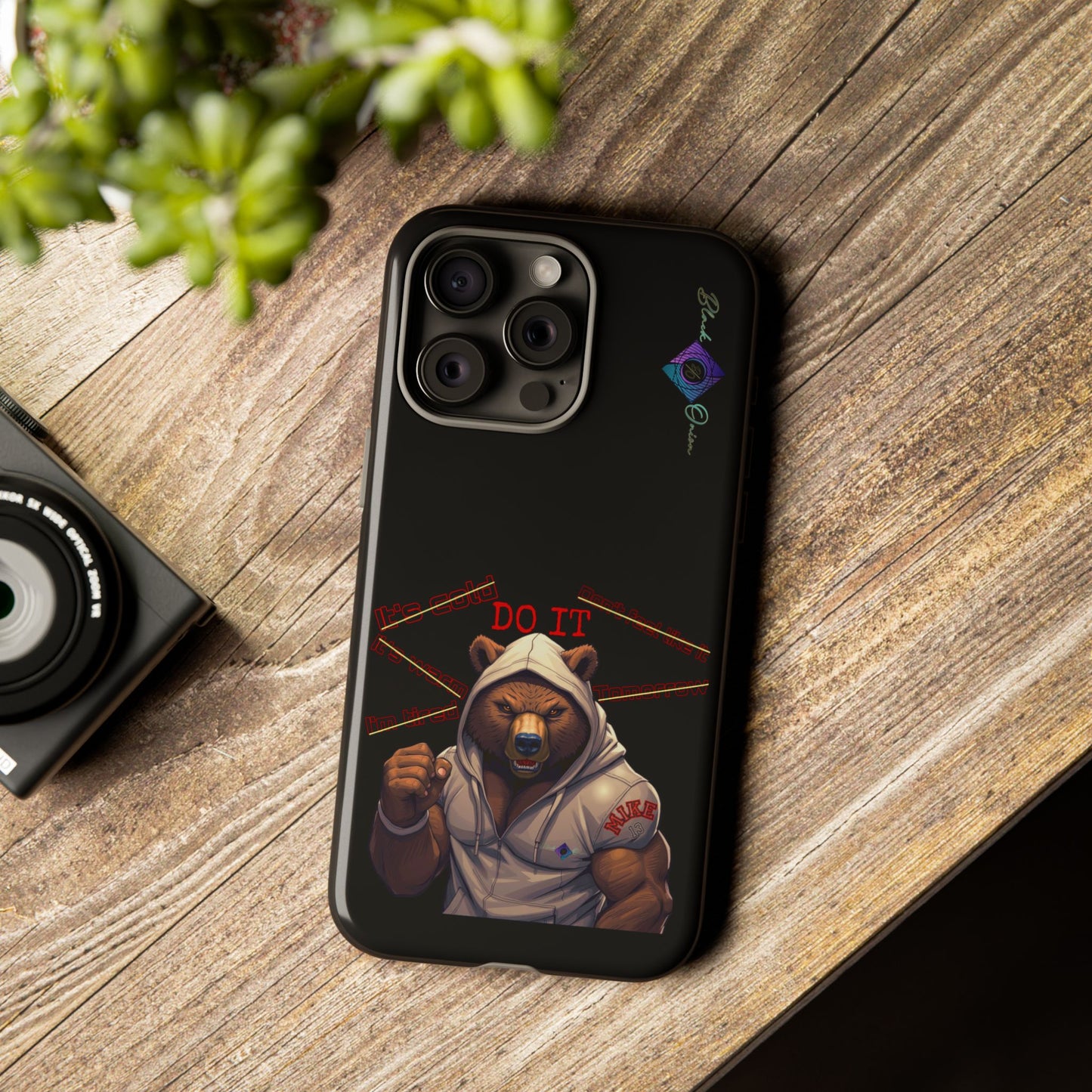 BlackOnion Brand New Phone Case - with Motivational Workout Motif’Do it ‘💪🔥🫵