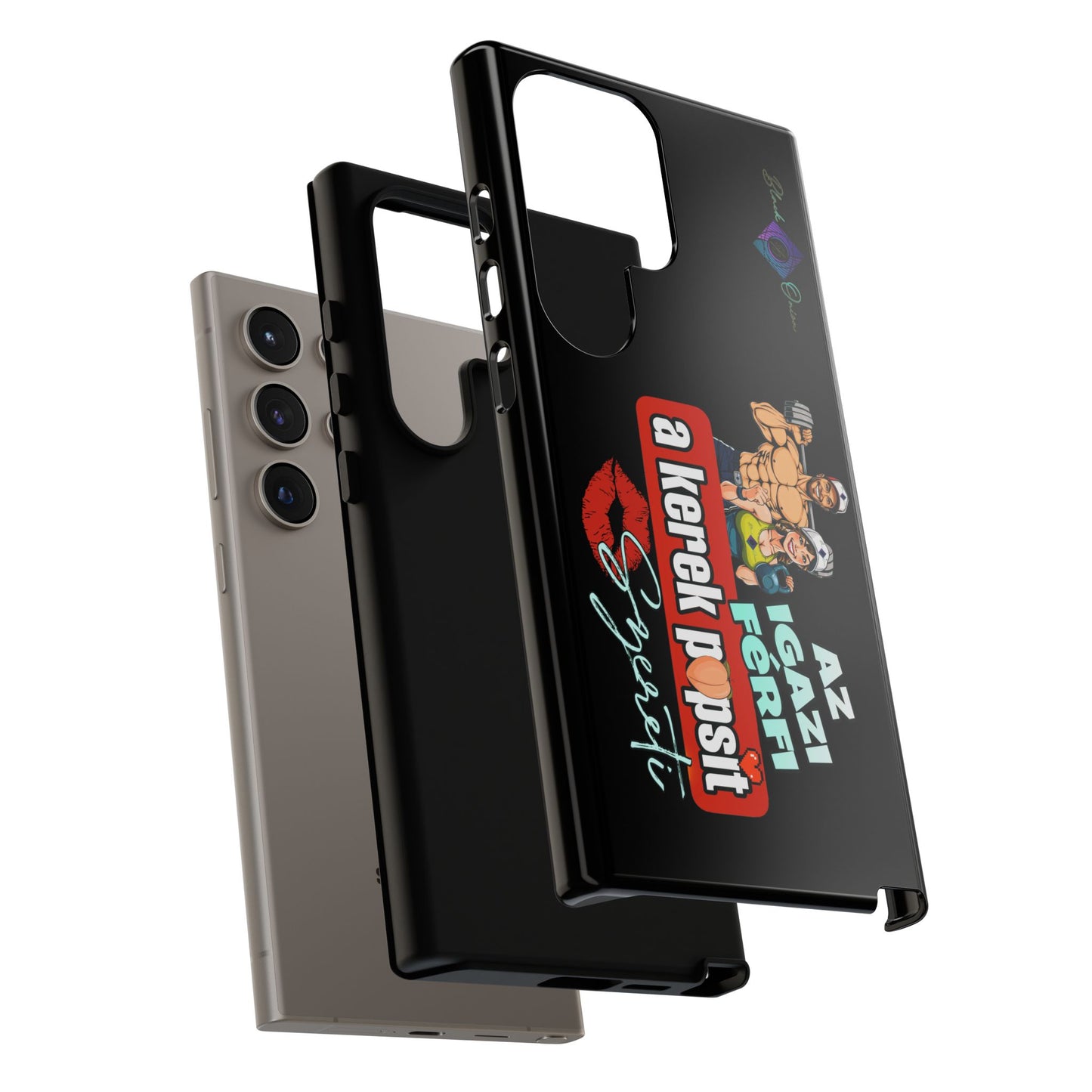 BlackOnion Brand New Phone Case - with Motivational Workout Motif ‘Az igazi férfi ‘💪🔥🫵