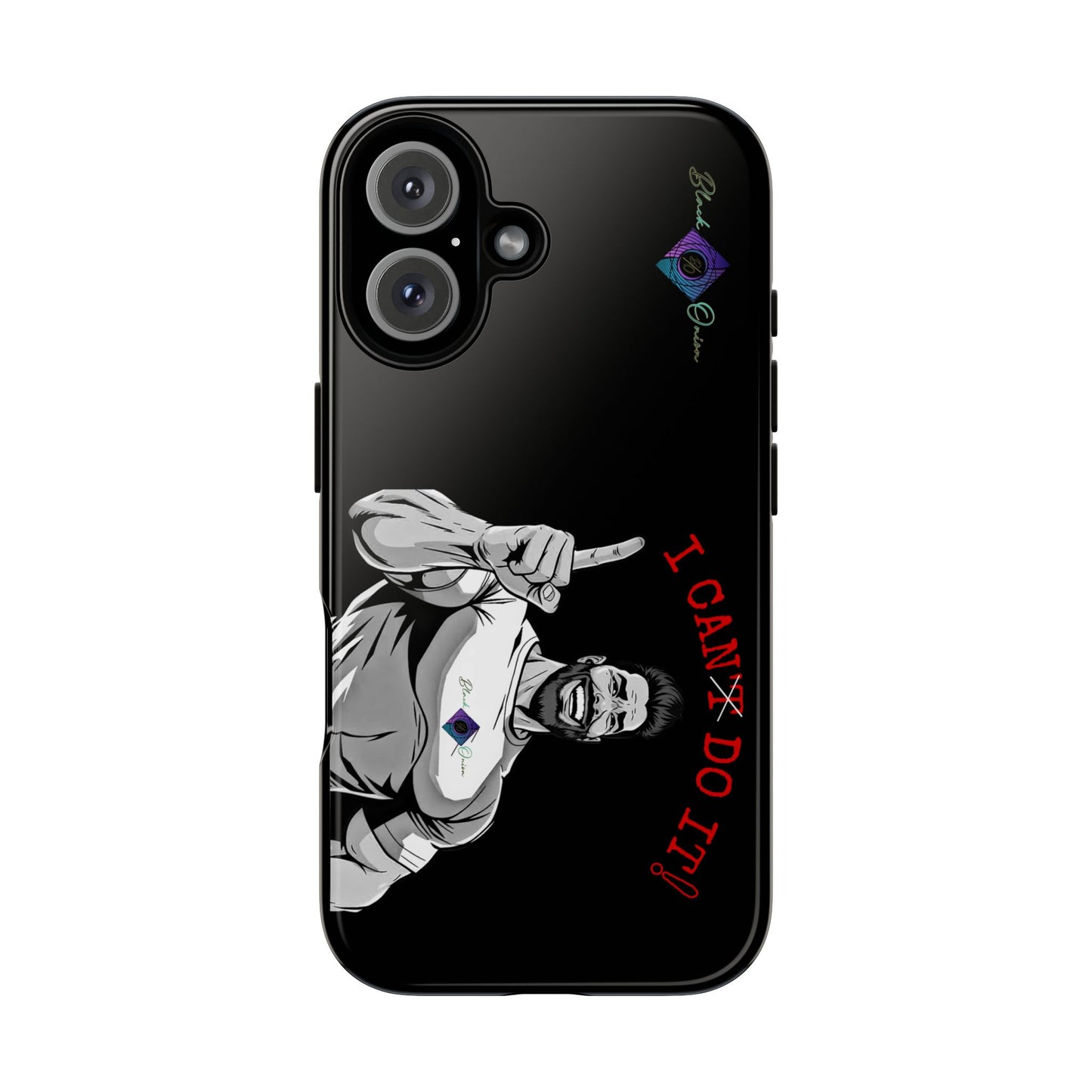 BlackOnion Brand New Phone Case - with Motivational Workout Motif’I Can Do It ‘💪🔥🫵
