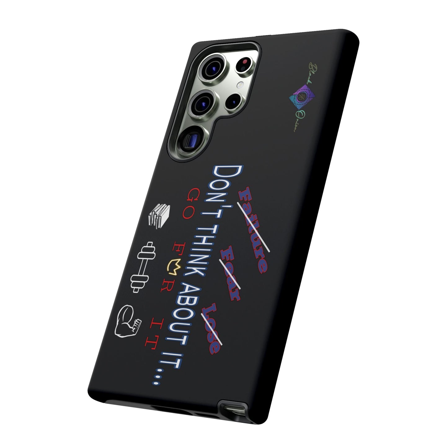 BlackOnion Brand New Phone Case - with Motivational Workout Motif’Don’t think ‘💪🔥🫵