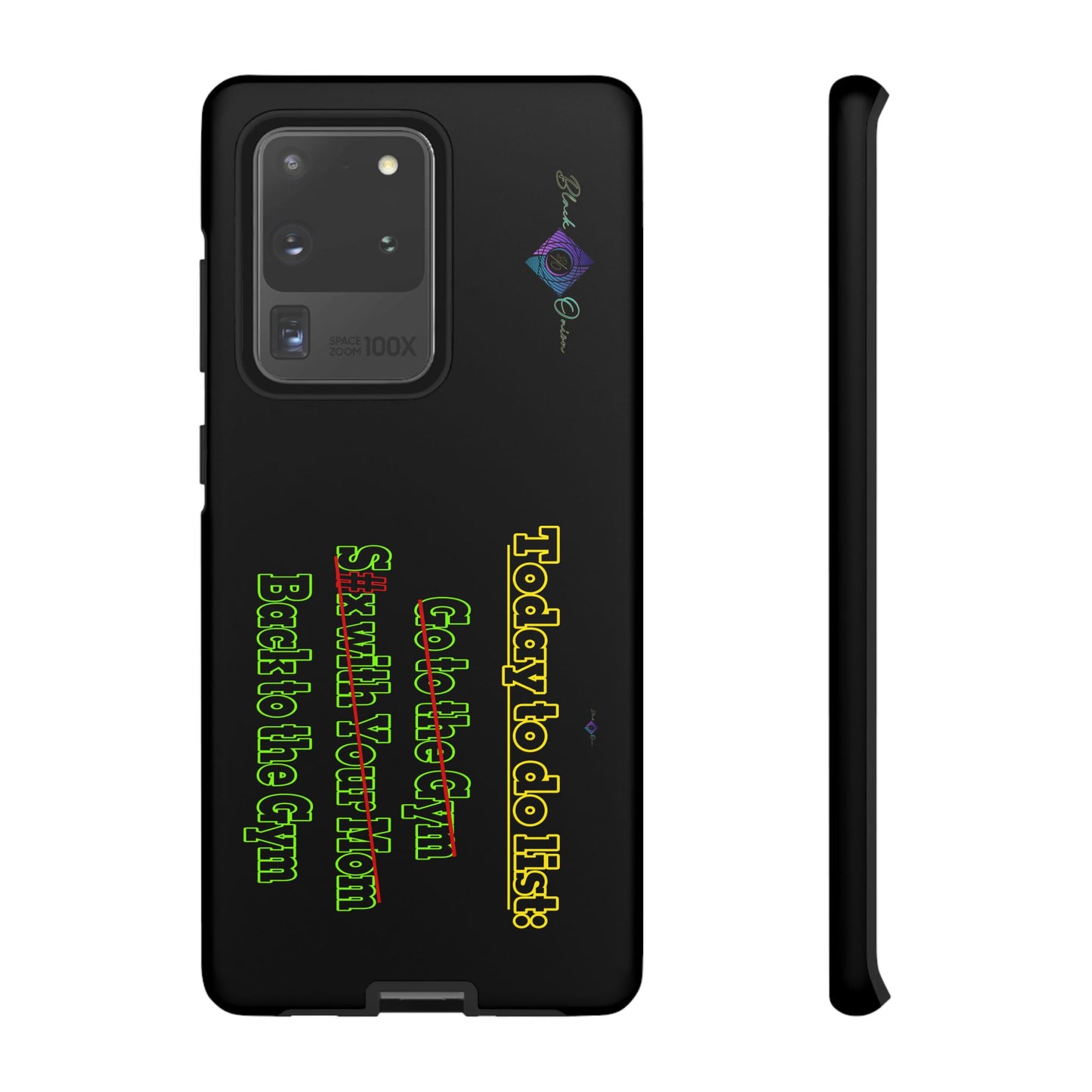 BlackOnion Brand New Phone Case - with Motivational Workout Motif’Today To Do List V2 ‘💪🔥🫵