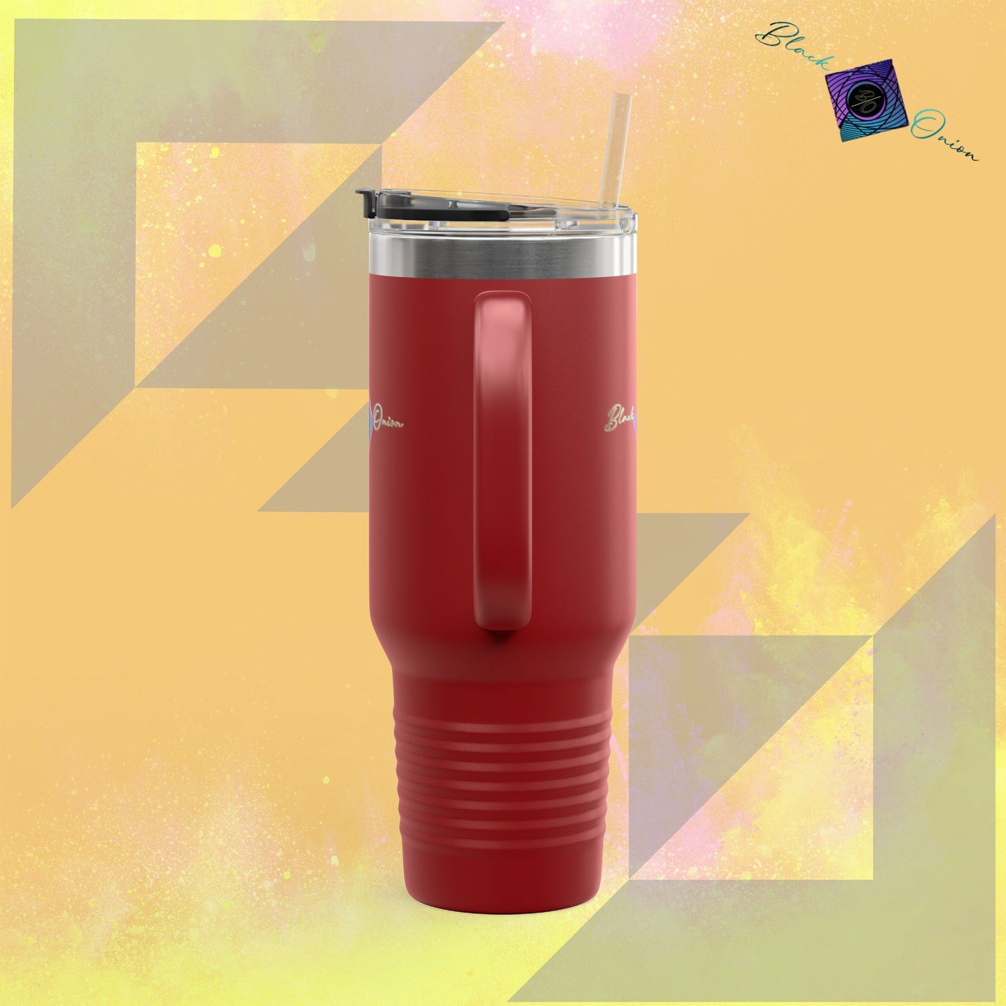 BlackOnion Travel Mug - 40oz with Straw