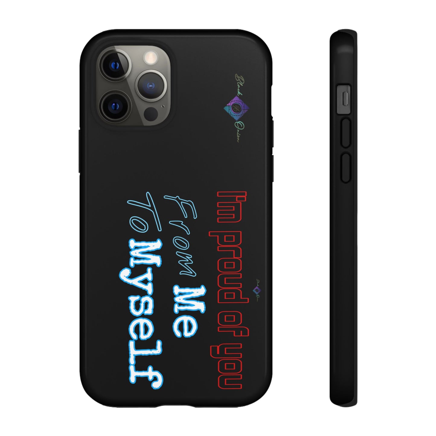 BlackOnion Brand New Phone Case - with Motivational Workout Motif’I’m proud of you ‘💪🔥🫵