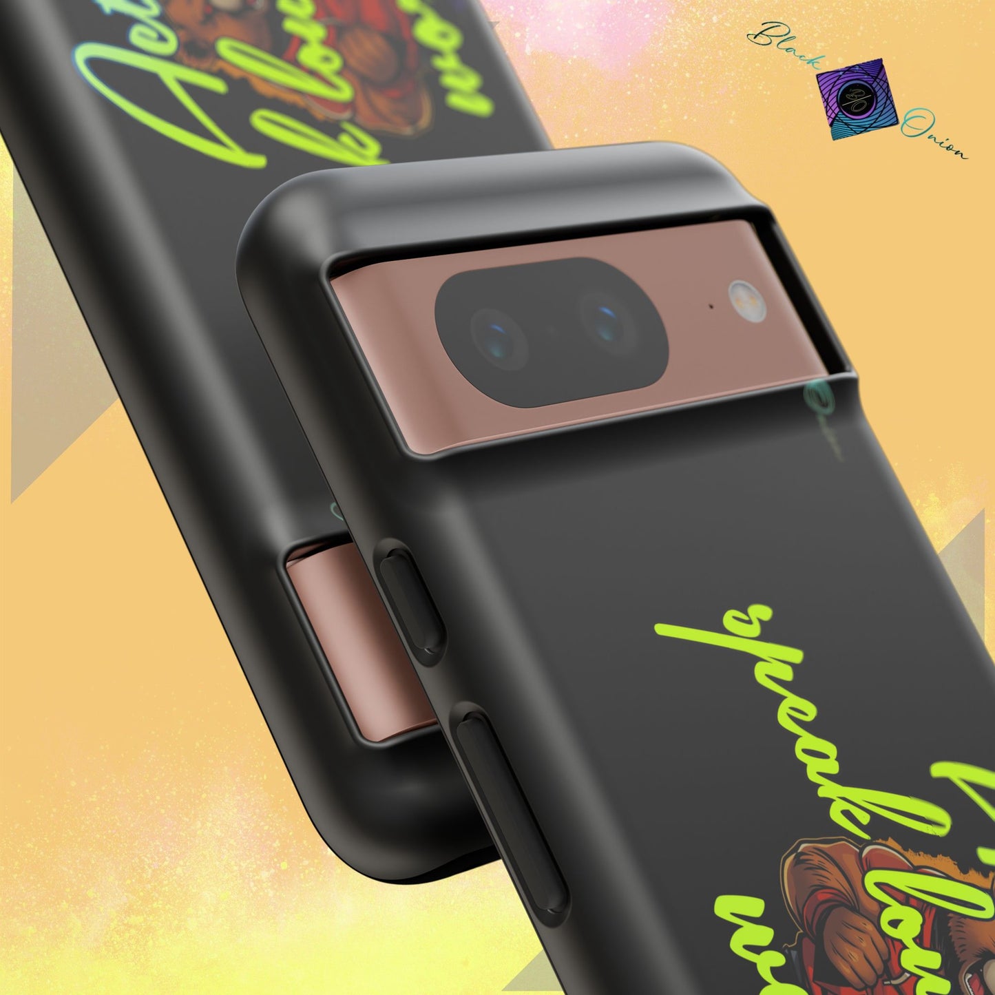 BlackOnion Brand New Phone Case - with Motivational Workout Motif ‘Actions speak lauder ‘💪🔥🫵