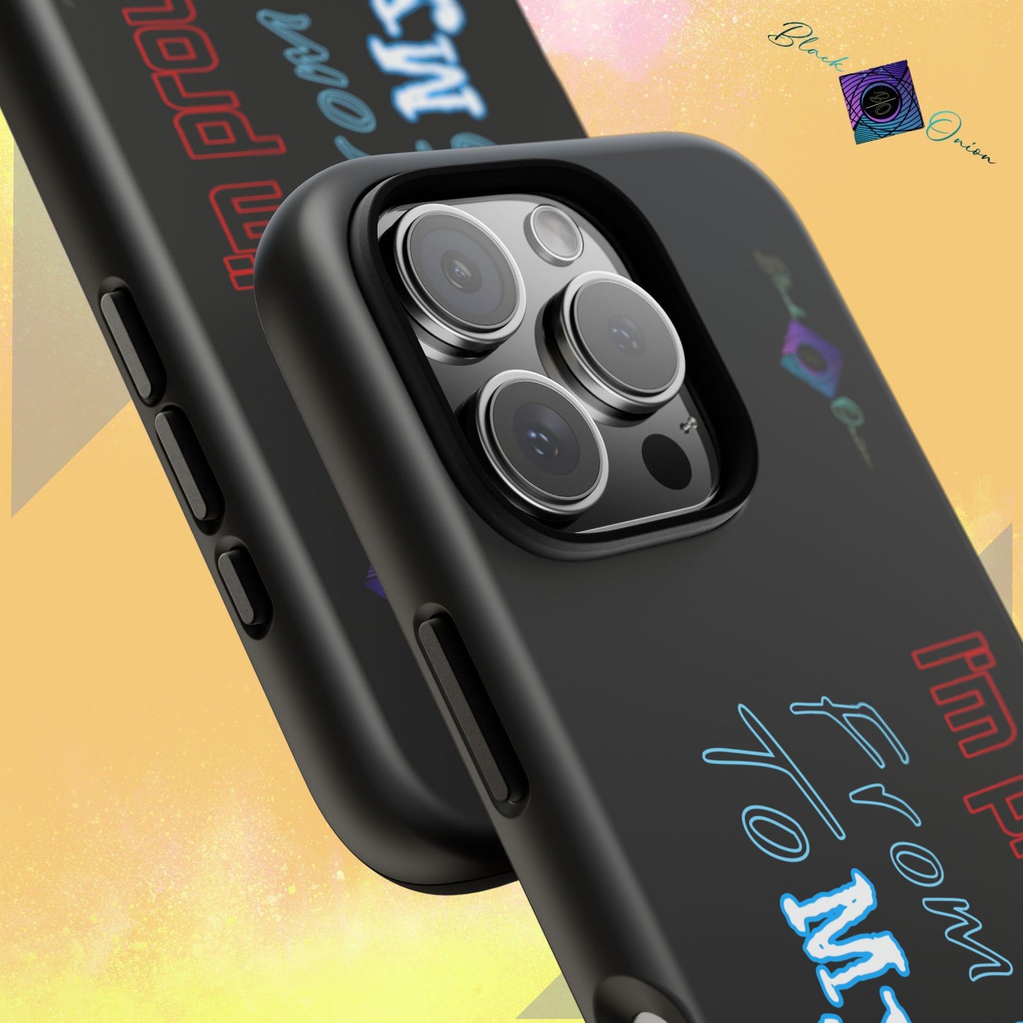 BlackOnion Brand New Phone Case - with Motivational Workout Motif’I’m proud of you ‘💪🔥🫵
